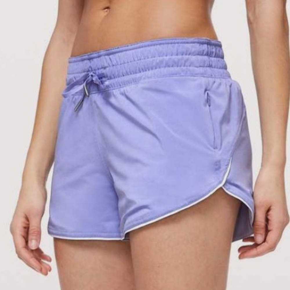 Lululemon Choose A Side Short 3" REVERSIBLE Iron Purple/Serene Blue